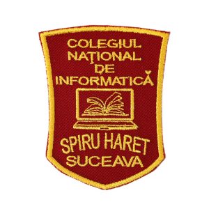 Emblemă brodată Colegiul Național de Informatică ”Spiru Haret”