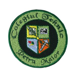 Emblema brodata Colegiul Tehnic Petru Maior