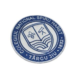 Emblema brodată Colegiul Național Spiru Haret Târgu Jiu