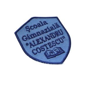 Emblema brodată Școala Gimnazială Alexandru Costescu București Sector 1