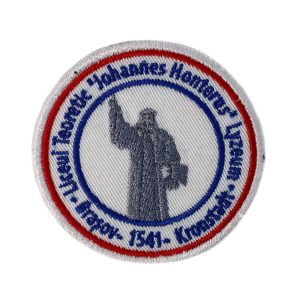 Emblema brodată Liceul Teoretic „Johannes Honterus” Brașov