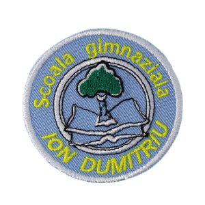 Emblema brodată Școala Gimnazială „Ion Dumitriu”